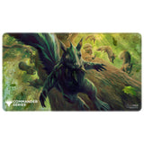 Fantasy dragon design on a game mat with 'Commander Series' branding.