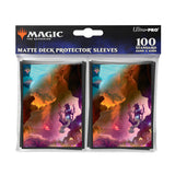 Pack of Magic: The Gathering matte deck protector sleeves with artwork on the front.