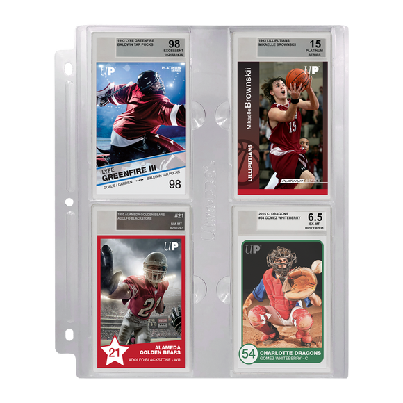 Graded Beckett Slabs: 4-Pocket Page (1ct)