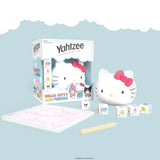 Yahtzee Hello Kitty and Friends game set on a light blue background