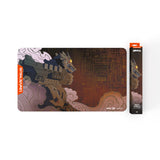 Mouse pad with a dragon design and packaging on a white background