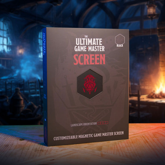 Ultimate Game Master Screen - Landscape Edition Black