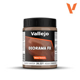 Vallejo Diorama FX water texture paint jar on a white background