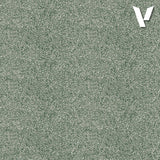 Textured green surface with a logo in the corner