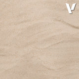 Beige stone texture with a visible brand logo in the corner