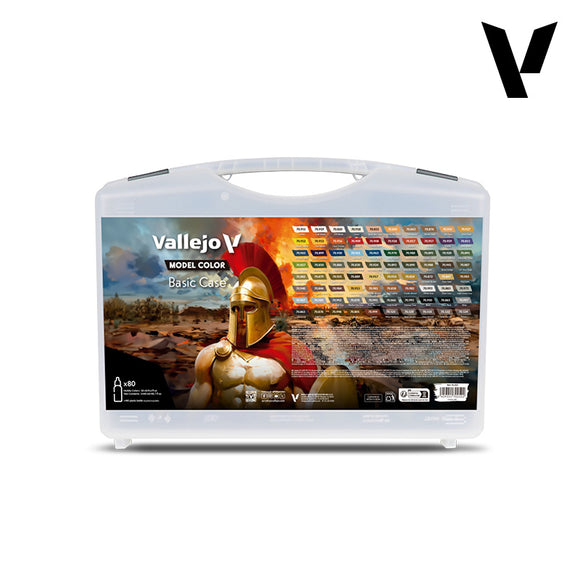 Vallejo Model Color Basic Set packaging with a warrior on a white background