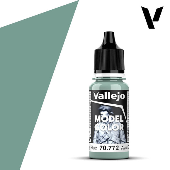 Vallejo Model Color paint bottle with a black cap on a white background