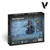 Box for 'Dark Future Set' with figurine and text on a white background