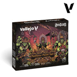 Vallejo Fantasy Paint Set packaging with green fantasy characters on a white background