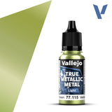 Vallejo True Metallic Metal: Amber Green - Light (18 ml)