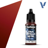 Vallejo True Metallic Metal: Forged Red - Shade (18 ml)