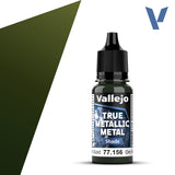 Vallejo True Metallic Metal: Greenish Gold - Shade (18 ml)