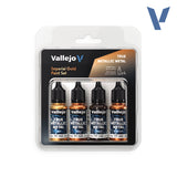 Vallejo True Metallic Metal: Imperial Gold Paint Set (4)