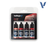 Vallejo True Metallic Metal: Ruby Red Paint Set (4)