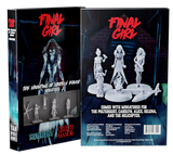 Boxed set of 'Final Girl' miniatures featuring Poltergeist, Carryn, Alice, Selena, and the Helicopter.