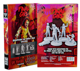 Two sides of a 'Final Girl' miniatures packaging box with figures and text.