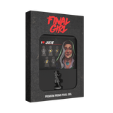 Product packaging for 'Final Girl' with character illustration and branding on a white background