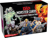 Dungeons & Dragons Monster Cards packaging with characters and fiery design