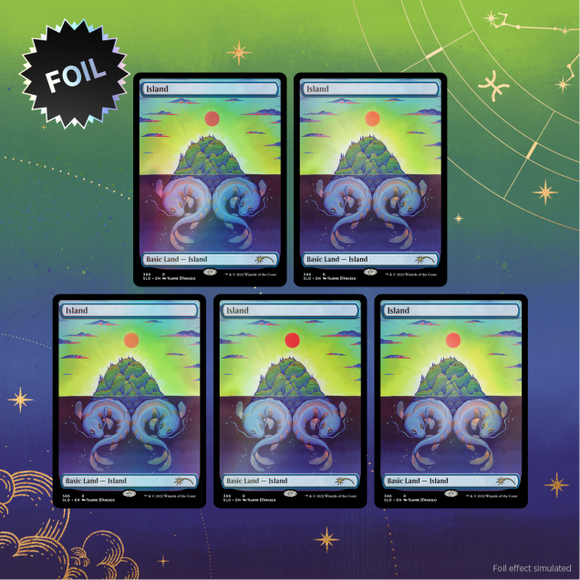 Magic: the Gathering - Secret Lair The Astrology Lands - Pisces Foil Edition