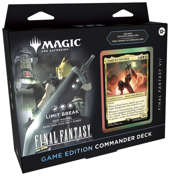 Card game packaging for 'Magic: The Gathering' featuring 'Final Fantasy' theme