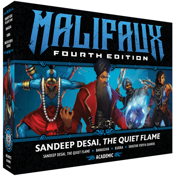 Malifaux Fourth Edition game box with characters and text