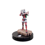 Harley Quinn figurine on a black base with a white background