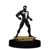 Black Spider-Man figure on a white background