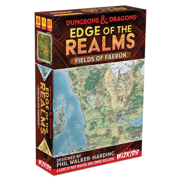 Dungeons & Dragons Edge of the Realms game box with map illustration on a white background