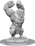 Unpainted fantasy creature figurine on a white background