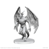 Gray dragon figurine on a white background