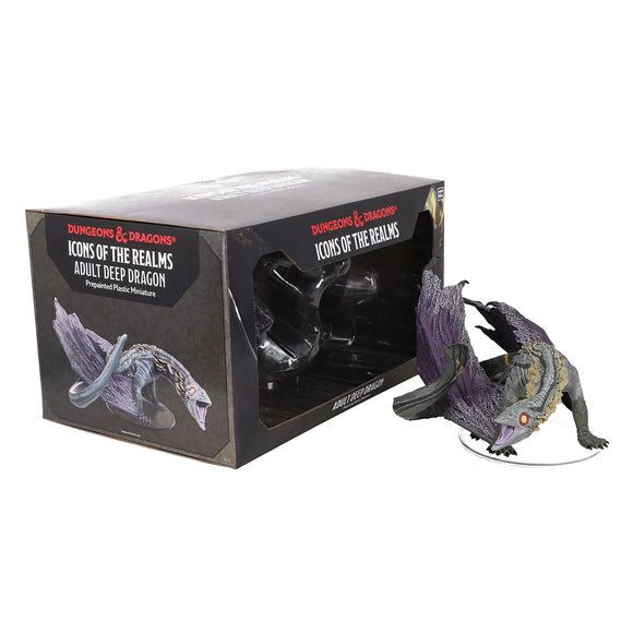 Dungeons & Dragons adult deep dragon figurine with packaging on a white background