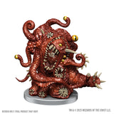 Red fantasy creature figurine on a white background