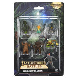 Packaged set of Pathfinder Battles Bog Dwellers figures with jungle-themed background