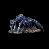 Metallic spider-like creature on a dark background