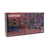 Box of 'Wolfenstein: The Board Game' with character illustrations and text on a white background