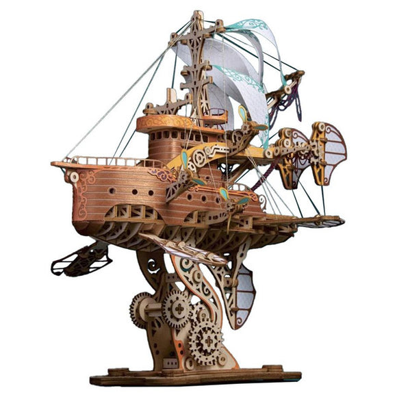 Wooden 3D Puzzle: MFantasy Airship - Around the World in 80 Days
