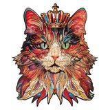 Wooden Puzzle: Cat King