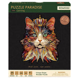 Wooden Puzzle: Cat King