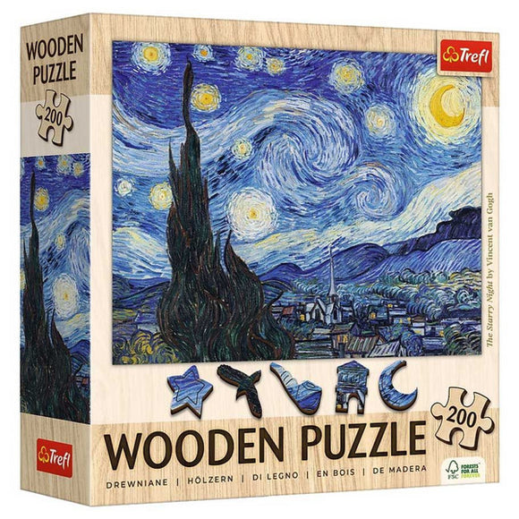 Wooden Puzzle: Vincent Van Gogh The Starry Night