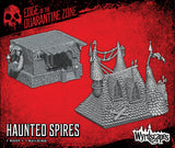 Two gray architectural models on a red background with 'Edge of the Quarantine Zone' branding.