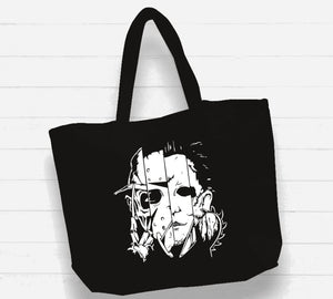 Witchwood Bags: Beach Bag / XL Tote Bag - "horror squad"