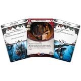 Three trading cards displayed on a white background