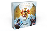 Board game box titled 'Ascendancy' with fantasy artwork on a white background