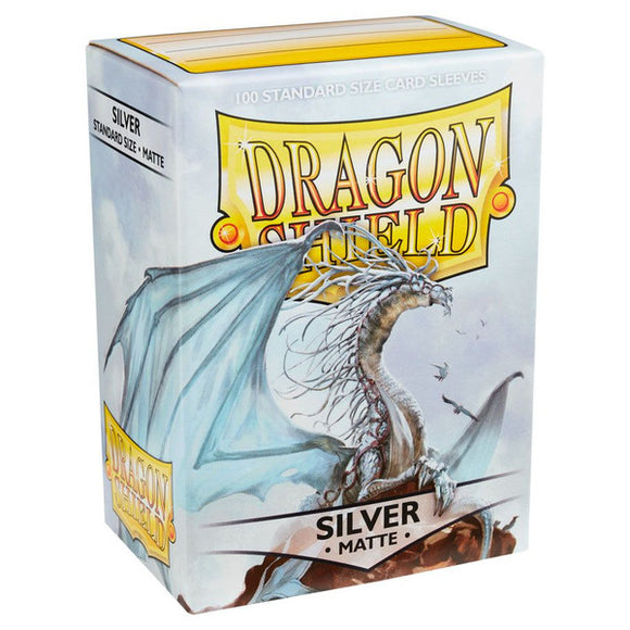 Dragon Shield Deck Protector Matte: Silver (100)