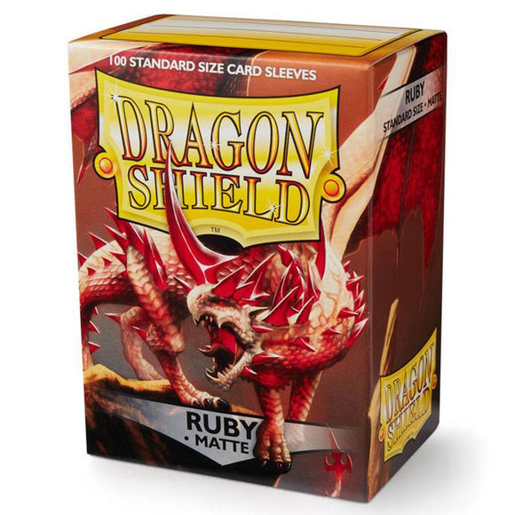 Dragon Shield Deck Protector Matte: Ruby (100)