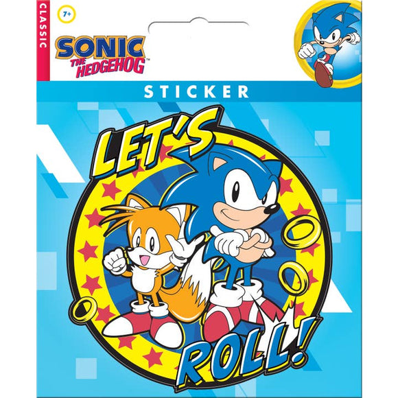 Sonic the Hedgehog: Let's Roll Sticker