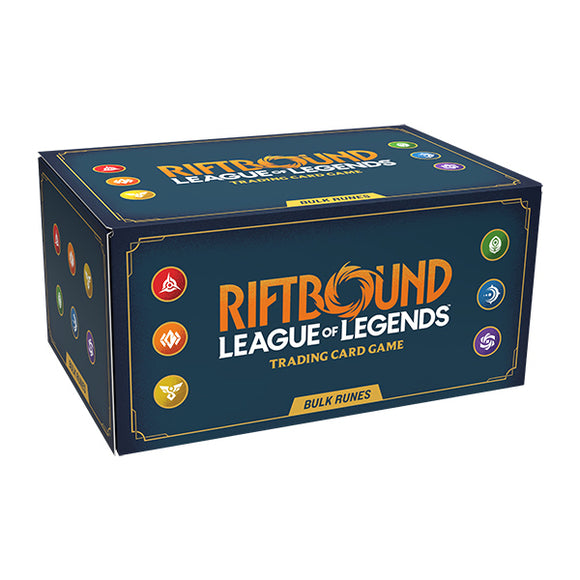 Riftbound League of Legends trading card game box on a white background