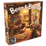 Board game box titled 'Beer & Bread' with illustrations of people at a table.
