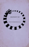 Black and white striped snake design on a light purple background with 'PROPERTY OF' text.