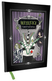 Beetlejuice Tarot Journal with illustrated cover featuring characters and text.